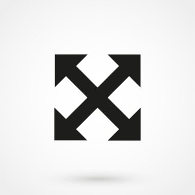 Tam ekran simge vektör