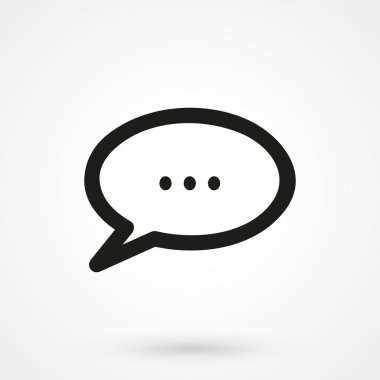 ileti veya sohbet simge vektör resim