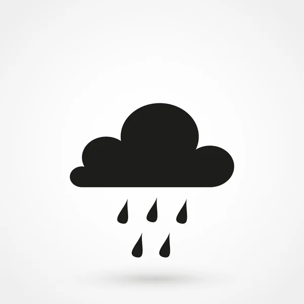 Вектор піктограми дощових хмар — стокове фото