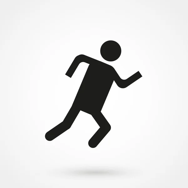 Hombre corriendo Icono Vector —  Fotos de Stock