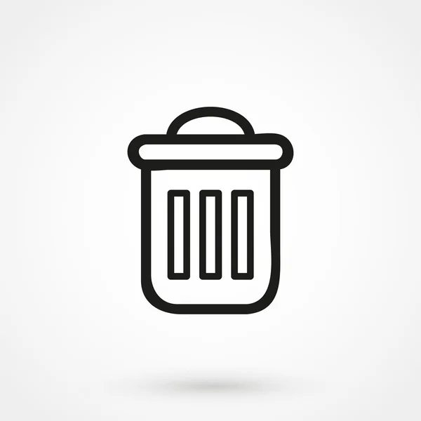 Odpadki skrzynia ikona wektor — Zdjęcie stockowe