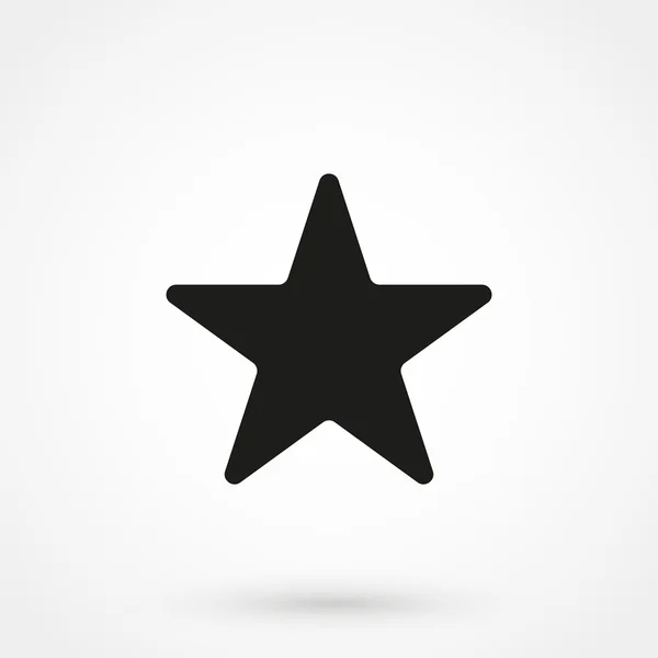 Estrella negra icono vector —  Fotos de Stock
