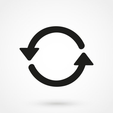 Simge güncelleştirmek vektör basit düz