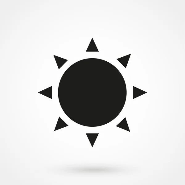 icône de symbole de soleil noir illustration vectorielle de