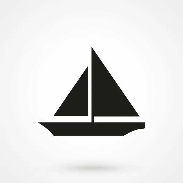 Velero icono vector — Vector de stock