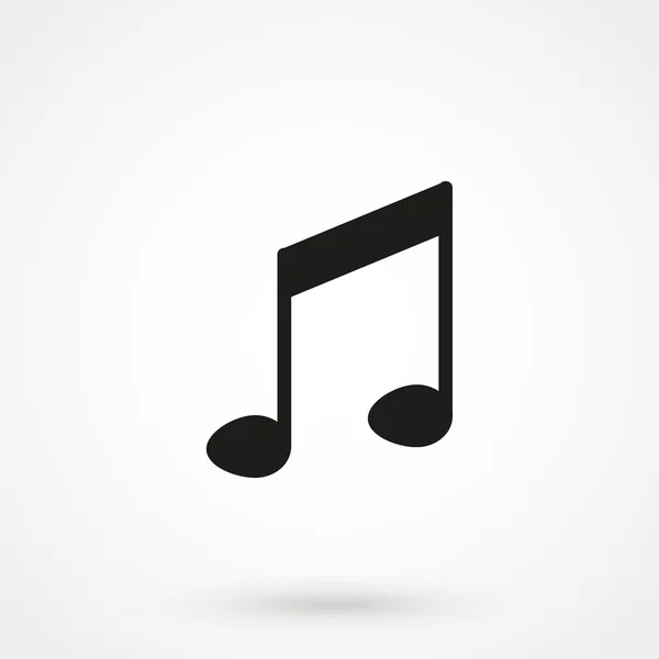 Icono de música vector — Vector de stock