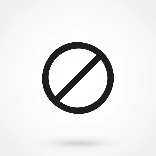 Icono de prohibición vector — Archivo Imágenes Vectoriales