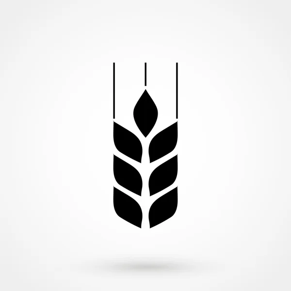 Черный вектор сельского хозяйства на белом фоне — стоковый вектор