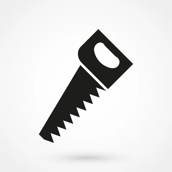 Hacksaw icône vecteur noir sur fond blanc — Image vectorielle