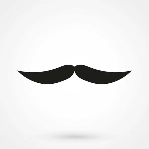 Icône de moustache dans un style simple — Image vectorielle
