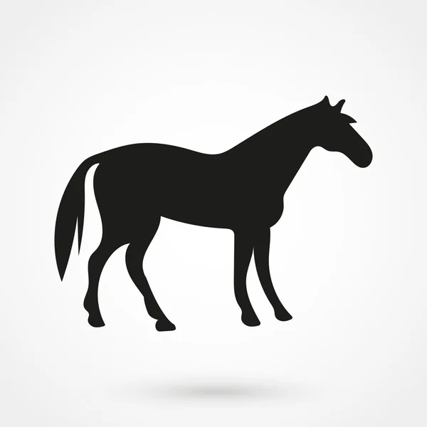 Иконка лошади в простом стиле — стоковый вектор