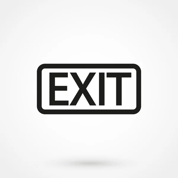V jednoduchém stylu ikonu Exit — Stockový vektor