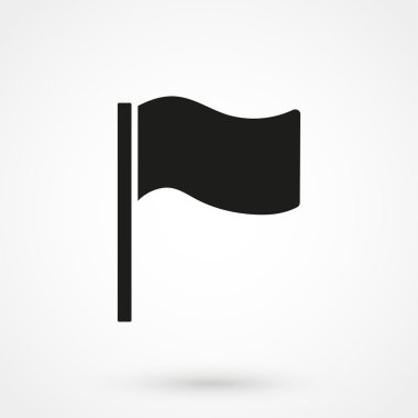 basit bir tarzda bayrak simgesi