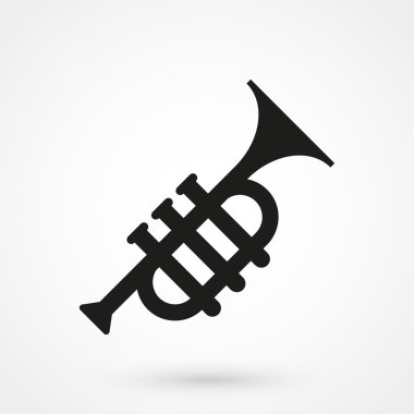 trompet simgesi basit bir tarzda