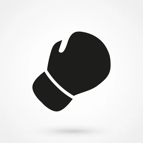 Boxhandschuh-Ikone in schlichtem Stil — Stockvektor