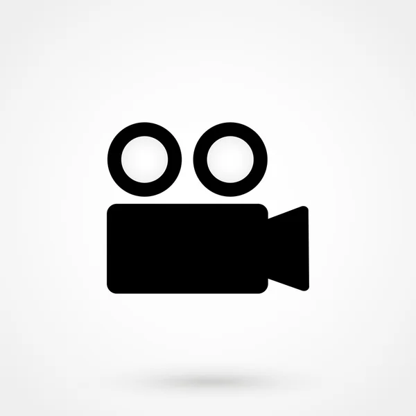 Video-Symbol auf weißem Hintergrund in flachem Stil. einfacher Vektor — Stockvektor