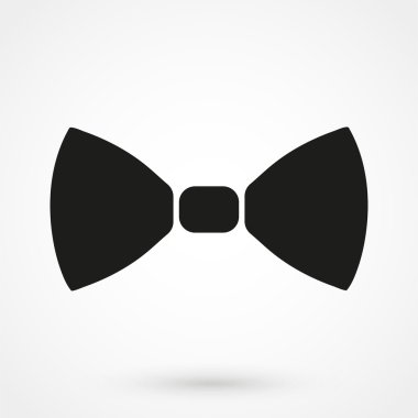 Beyaz bir arka plan üzerinde yay simgesi. basit vektör çizim