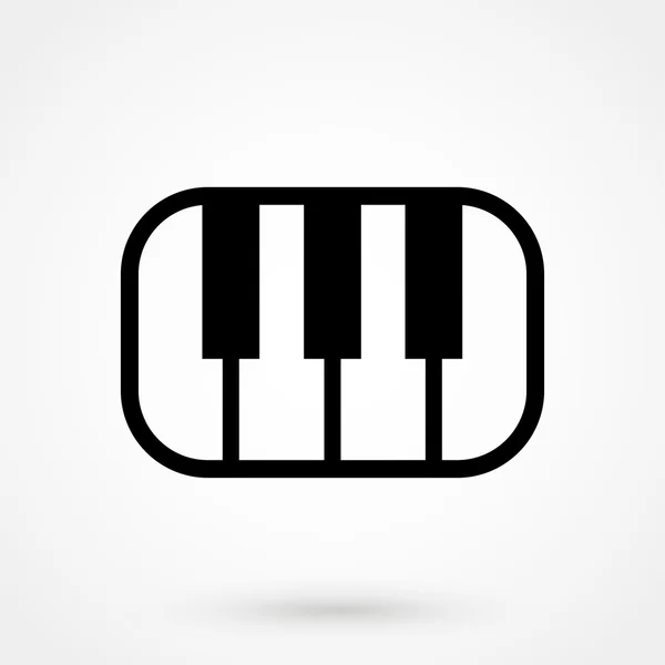 Piano icon on a white background. simple vector illustration — Stock Vector