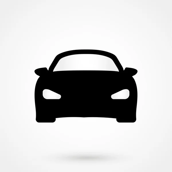 Icono del coche sobre un fondo blanco. ilustración simple vector — Vector de stock