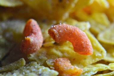 Sebzeli makarna ve yemek arkaplanı.