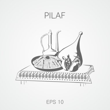 Narlı pilav tabağı.