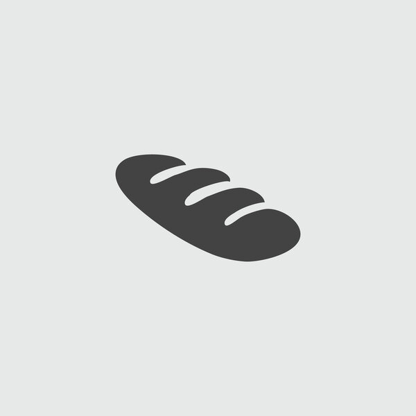 Bread, vector sign illustration icon. 