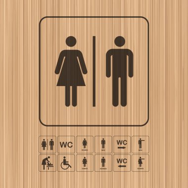 Tuvalet Wc kapı/duvar tabağı.