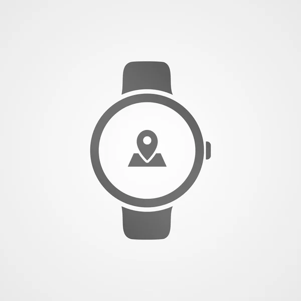 Montre intelligente avec icône d'application à l'écran . — Image vectorielle