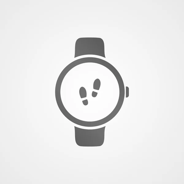 Reloj inteligente con icono de aplicación en pantalla . — Vector de stock