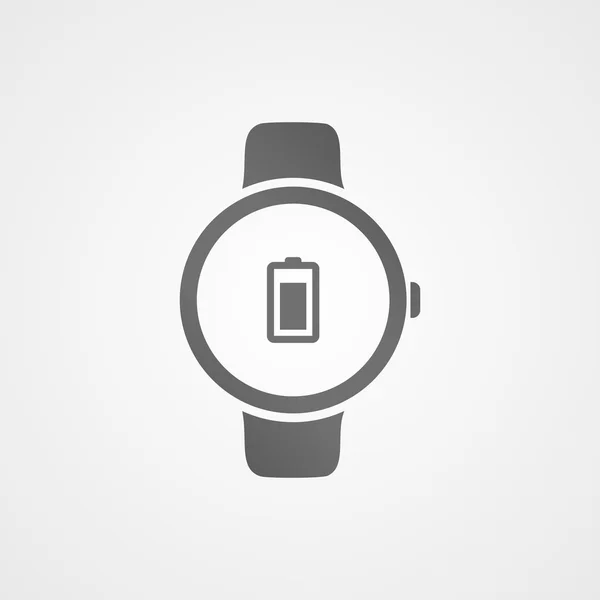 Montre intelligente avec icône d'application à l'écran . — Image vectorielle