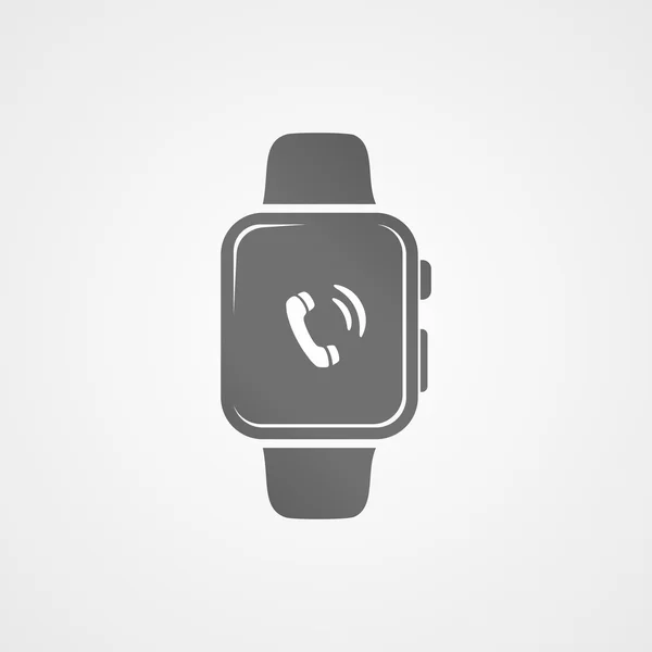 Montre intelligente avec icône d'application à l'écran . — Image vectorielle