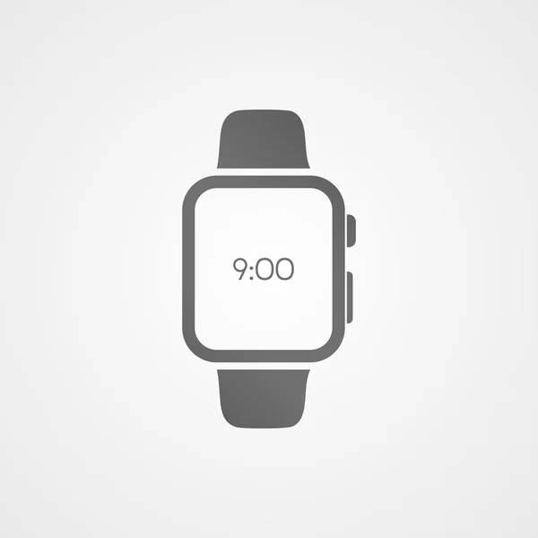 Montre intelligente avec icône d'application à l'écran . — Image vectorielle