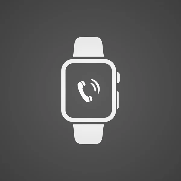 Montre intelligente avec icône d'application à l'écran . — Image vectorielle