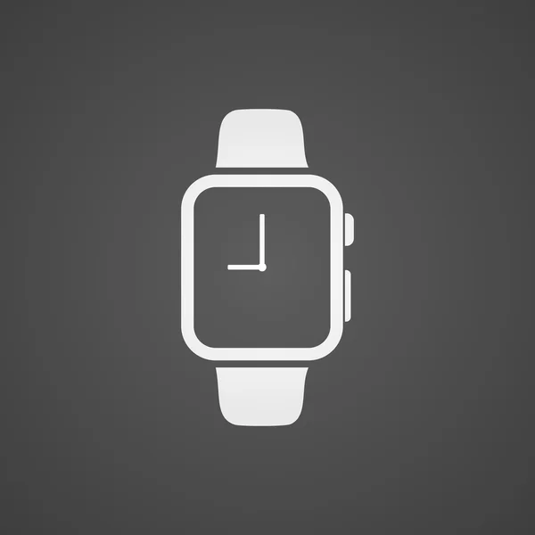 Reloj inteligente con icono de aplicación en pantalla . — Vector de stock