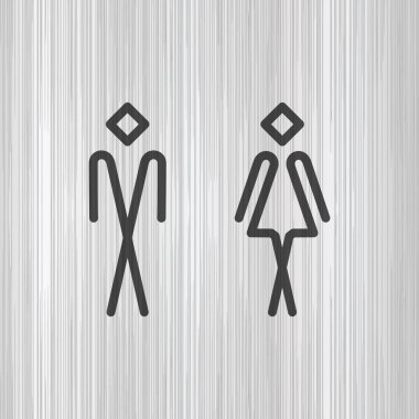 Tuvalet Wc kapı duvar tabağı.
