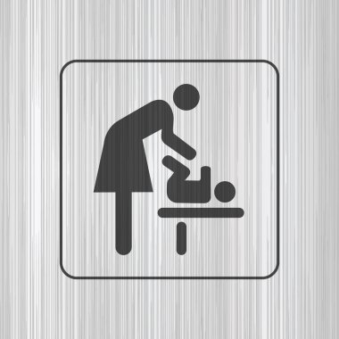 Tuvalet Wc kapı duvar tabağı.