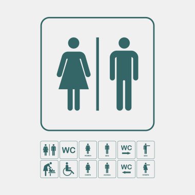 Tuvalet Wc kapı duvar tabağı.