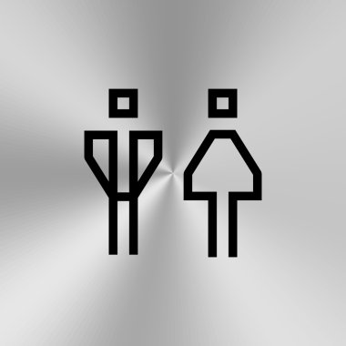 Tuvalet Wc kapı duvar tabağı.