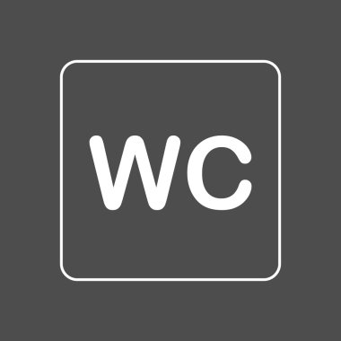 Tuvalet Wc kapı duvar tabağı.