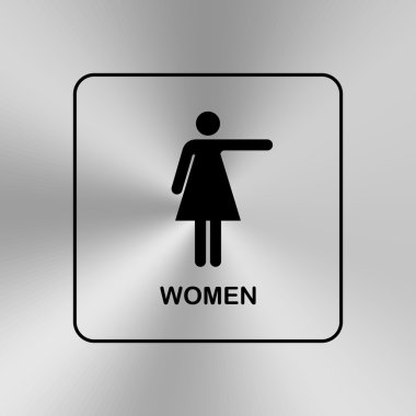 Tuvalet Wc kapı duvar tabağı.