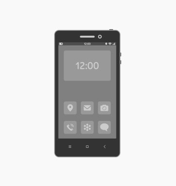 Gerekli uygulama simgeleri ekranda ile Smartphone.