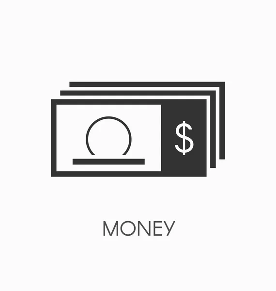 Geld pictogram vector — Stockvector