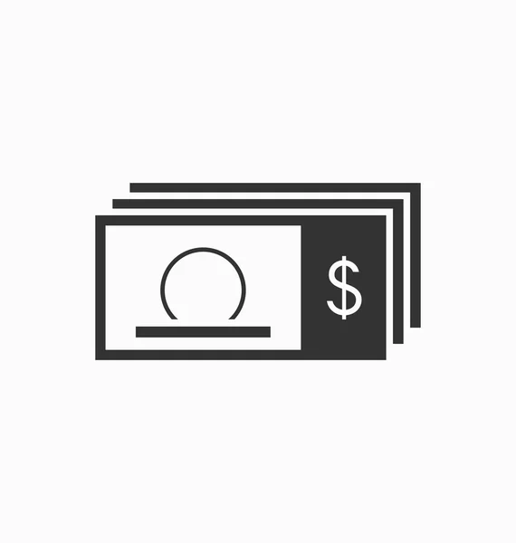Geld pictogram vector — Stockvector