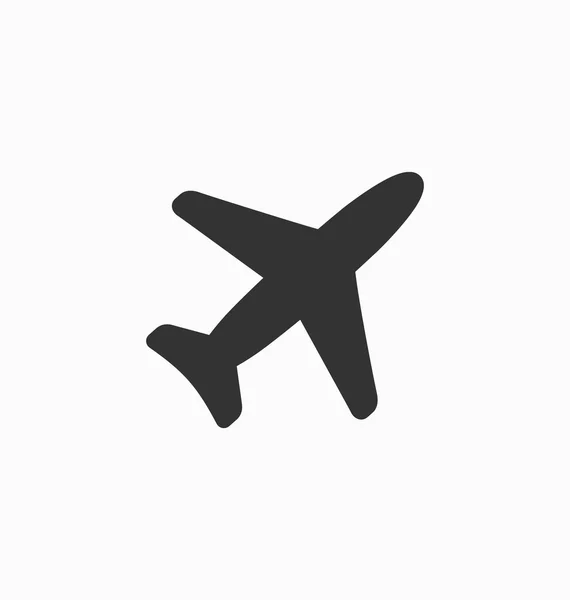 Vliegtuig pictogram vector teken — Stockvector
