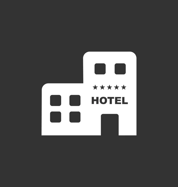 Hotel icon vector tecken — Stock vektor