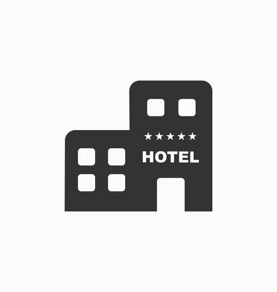 ホテル アイコン ベクトル記号 — ストックベクタ
