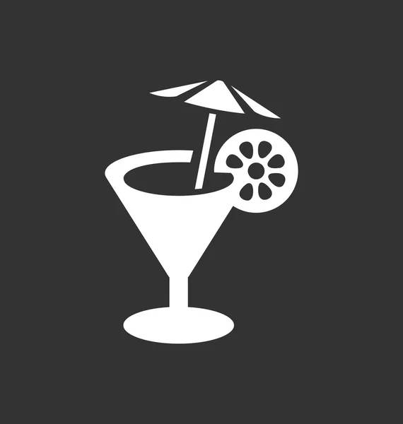 Cocktail-Symbol-Vektorzeichen — Stockvektor