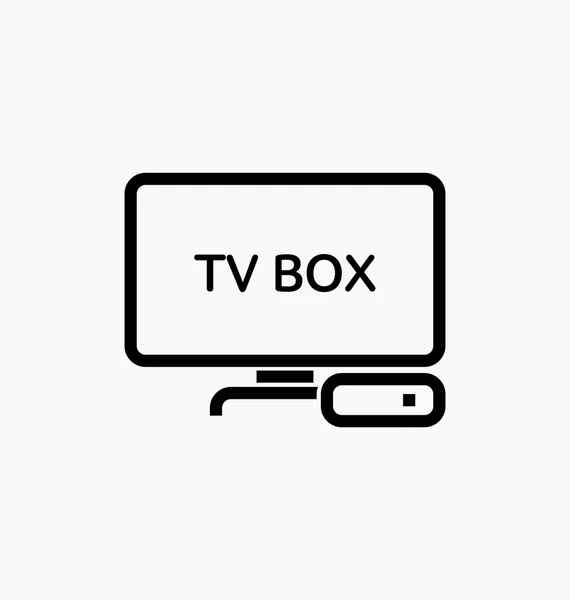 TV-box / Iptv-ikonen. — Stock vektor