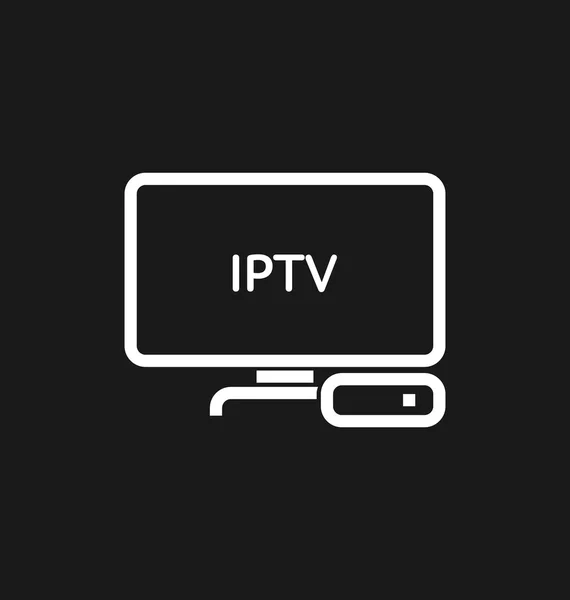 TV kutusu / IPTV simgesi. — Stok Vektör