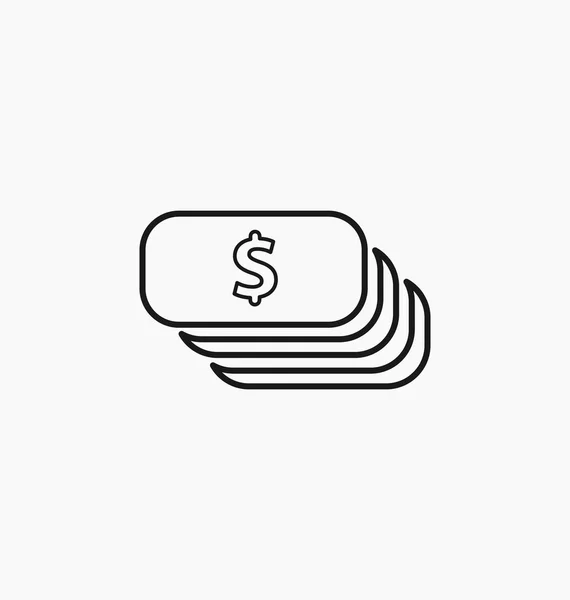 Dollar symbol. USD currency icon. — Stock Vector